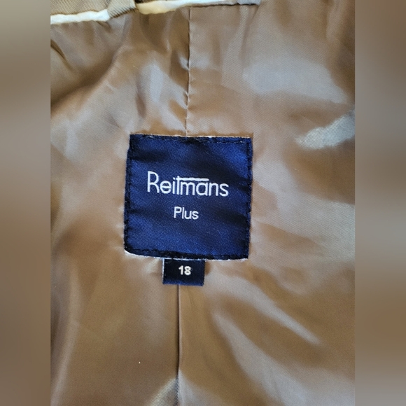 Reitmans Beige Utility Jacket for Women, Plus Size 12 - Picture 3 of 6